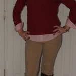 Shirt by Max Studio 
Sweater by Old Navy
Corduroys by Old Navy
Boots by L.L Bean