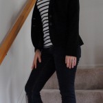 Jacket- Kohl's, Apt. 9, Shirt Old Navy, Jeans- Target Mossimo, Boots- Bandalino, Earrings from the 80s, I assume.
